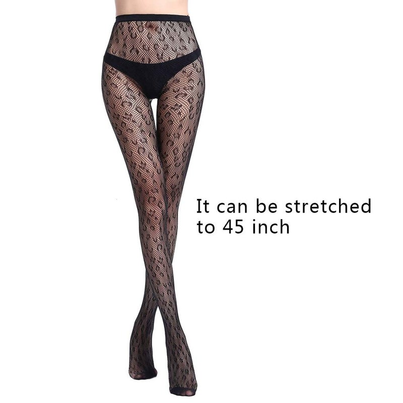 HOVEOX 6 Pairs Lace Patterned Tights Fishnet Floral Stockings Small Hole Pattern Leggings Tights Net Pantyhose - Image 4